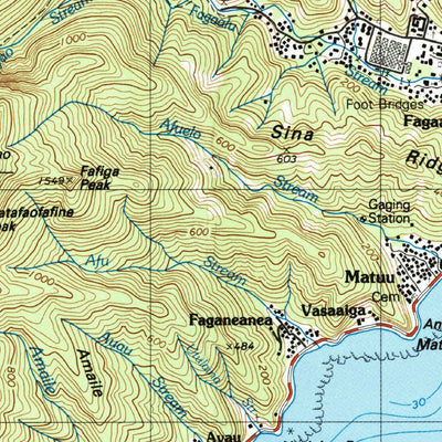 United States Geological Survey Tutuila Island, AS (1989, 24000-Scale) digital map