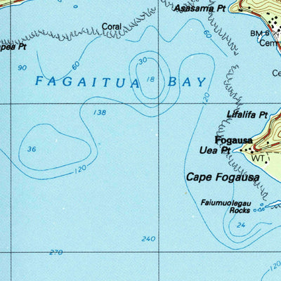 United States Geological Survey Tutuila Island, AS (1989, 24000-Scale) digital map