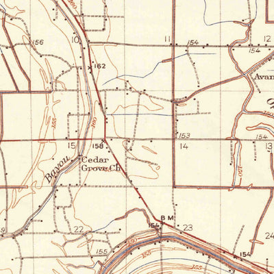 United States Geological Survey Tutwiler, MS (1935, 62500-Scale) digital map
