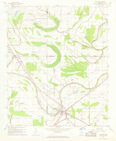 United States Geological Survey Tutwiler, MS (1967, 24000-Scale) digital map