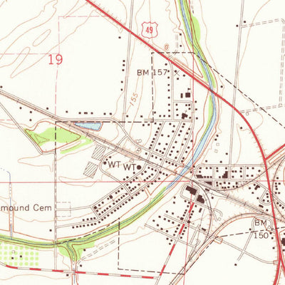 United States Geological Survey Tutwiler, MS (1967, 24000-Scale) digital map