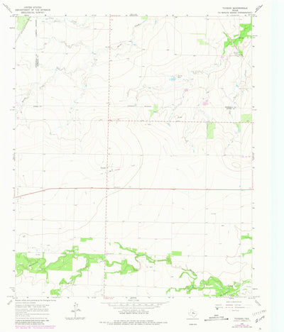 United States Geological Survey Tuxedo, TX (1965, 24000-Scale) digital map