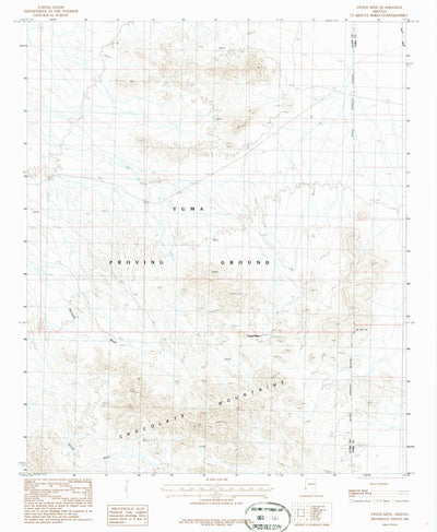 United States Geological Survey Tweed Mine, AZ (1986, 24000-Scale) digital map