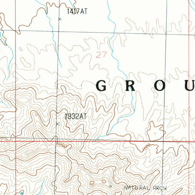 United States Geological Survey Tweed Mine, AZ (1986, 24000-Scale) digital map