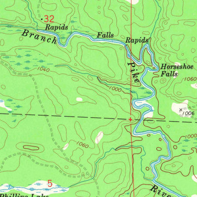 United States Geological Survey Twelvefoot Falls, WI (1972, 24000-Scale) digital map
