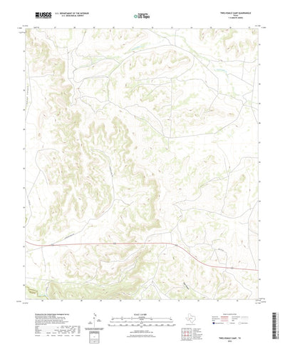 United States Geological Survey Twelvemile Camp, TX (2022, 24000-Scale) digital map