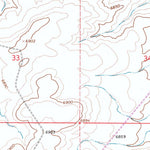 United States Geological Survey Twelvemile Knoll, WY (1968, 24000-Scale) digital map