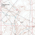 United States Geological Survey Twelvemile Knoll, WY (1968, 24000-Scale) digital map