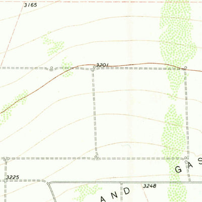 United States Geological Survey Twelvemile Mesa, TX (1970, 24000-Scale) digital map