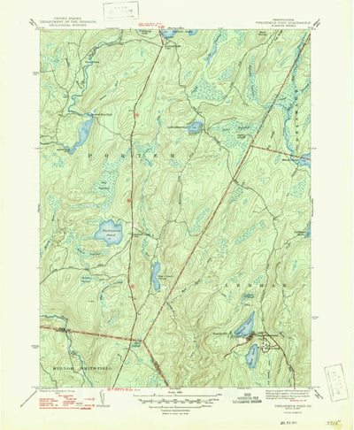 United States Geological Survey Twelvemile Pond, PA (1947, 31680-Scale) digital map