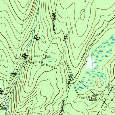United States Geological Survey Twelvemile Pond, PA (1994, 24000-Scale) digital map