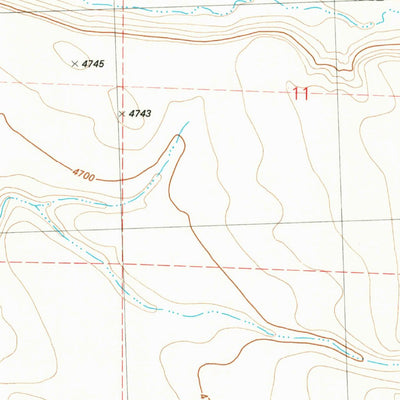 United States Geological Survey Twelvemile Reservoir, OR (1981, 24000-Scale) digital map