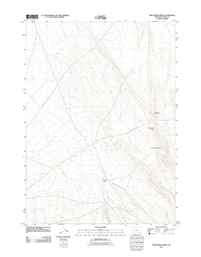 United States Geological Survey Twelvemile Ridge, OR (2011, 24000-Scale) digital map