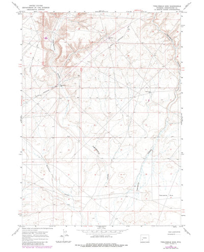 United States Geological Survey Twelvemile Sink, WY (1968, 24000-Scale) digital map