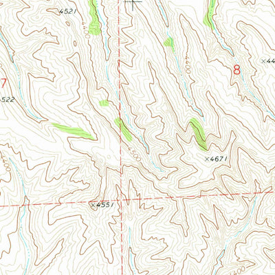 United States Geological Survey Twentymile Butte, WY (1972, 24000-Scale) digital map
