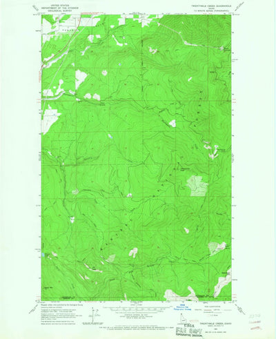 United States Geological Survey Twentymile Creek, ID (1965, 24000-Scale) digital map