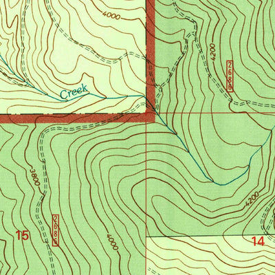 United States Geological Survey Twentymile Creek, ID (1996, 24000-Scale) digital map