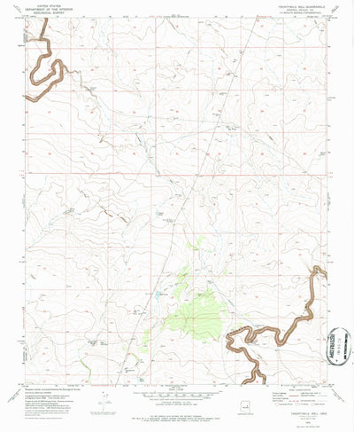 United States Geological Survey Twentymile Hill, AZ (1970, 24000-Scale) digital map