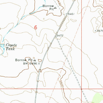 United States Geological Survey Twentymile Hill, AZ (1970, 24000-Scale) digital map