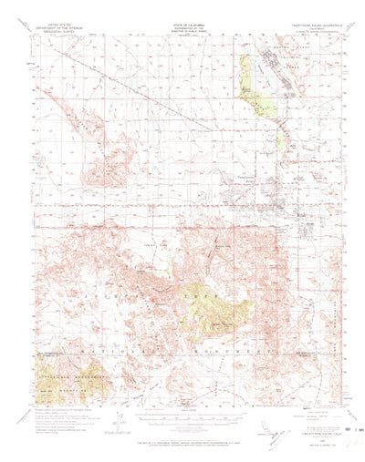 United States Geological Survey Twentynine Palms, CA (1955, 62500-Scale) digital map