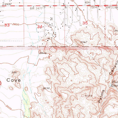 United States Geological Survey Twentynine Palms, CA (1955, 62500-Scale) digital map