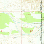 United States Geological Survey Twentyone Divide, WY-SD (1951, 24000-Scale) digital map