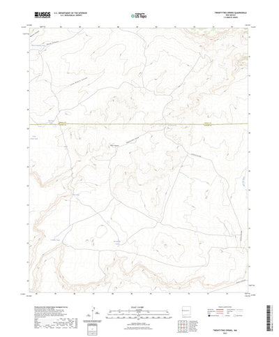 United States Geological Survey Twentytwo Spring, NM (2023, 24000-Scale) digital map