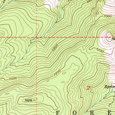 United States Geological Survey Twin Adams Mountain, MT (1952, 24000-Scale) digital map