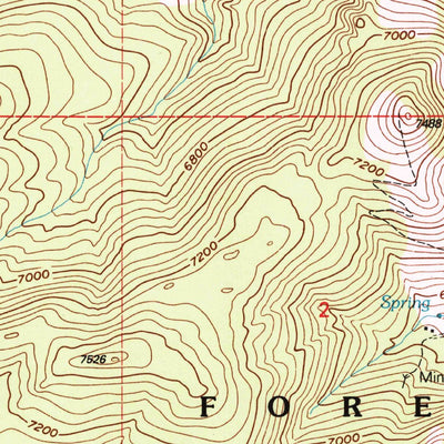 United States Geological Survey Twin Adams Mountain, MT (1997, 24000-Scale) digital map