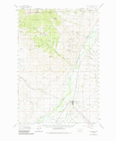 United States Geological Survey Twin Bridges, MT (1960, 62500-Scale) digital map