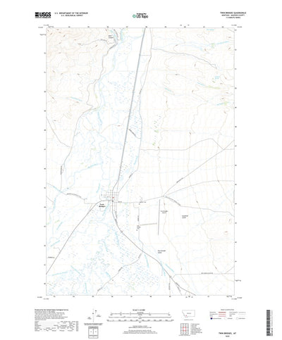 United States Geological Survey Twin Bridges, MT (2020, 24000-Scale) digital map