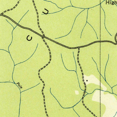 United States Geological Survey Twin Bridges, TN (1936, 24000-Scale) digital map
