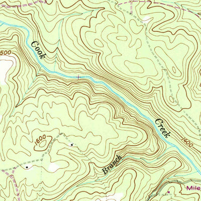 United States Geological Survey Twin Bridges, TN (1943, 24000-Scale) digital map