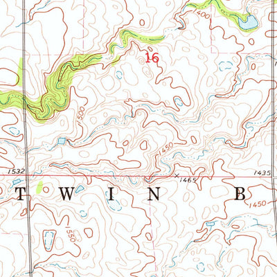 United States Geological Survey Twin Brooks, SD (1973, 24000-Scale) digital map
