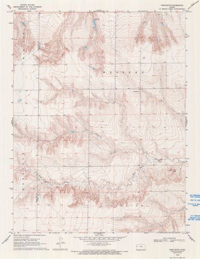 United States Geological Survey Twin Butte, KS (1969, 24000-Scale) digital map