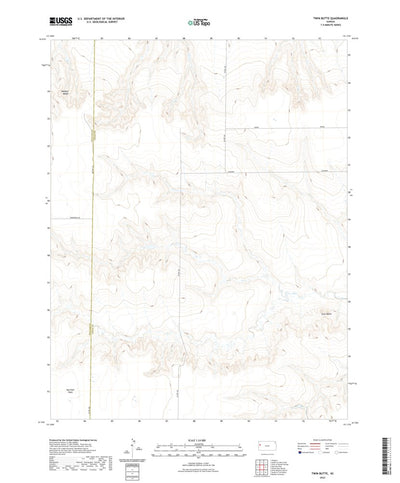 United States Geological Survey Twin Butte, KS (2022, 24000-Scale) digital map