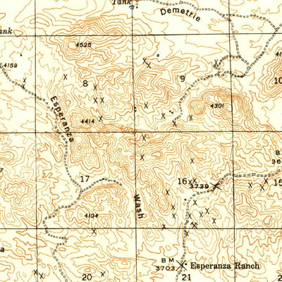 United States Geological Survey Twin Buttes, AZ (1948, 62500-Scale) digital map