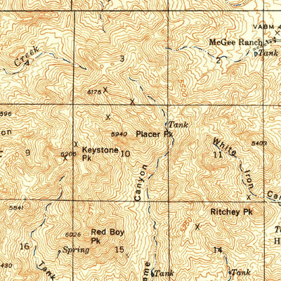 United States Geological Survey Twin Buttes, AZ (1948, 62500-Scale) digital map