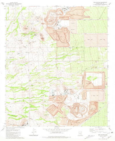 United States Geological Survey Twin Buttes, AZ (1981, 24000-Scale) digital map