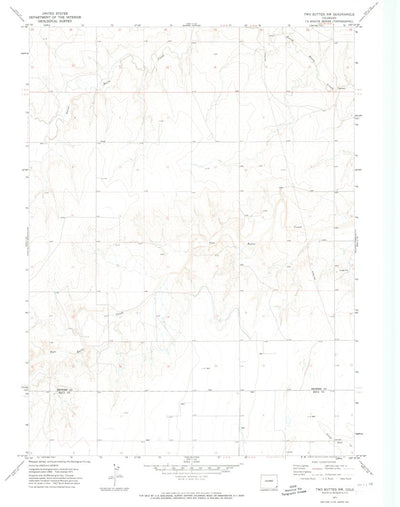 United States Geological Survey Twin Buttes, CO (1971, 24000-Scale) digital map