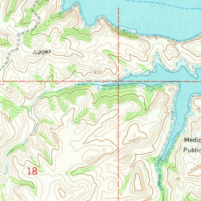 United States Geological Survey Twin Buttes, ND (1967, 24000-Scale) digital map