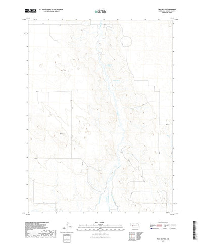 United States Geological Survey Twin Buttes, NE (2021, 24000-Scale) digital map