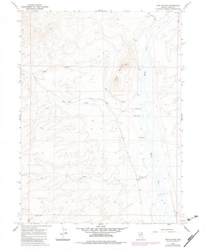 United States Geological Survey Twin Buttes, NV (1967, 24000-Scale) digital map