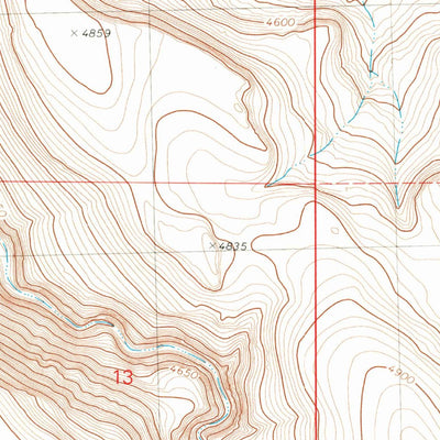 United States Geological Survey Twin Buttes, OR (1980, 24000-Scale) digital map