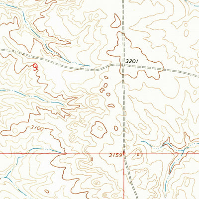 United States Geological Survey Twin Buttes School, MT (1965, 24000-Scale) digital map