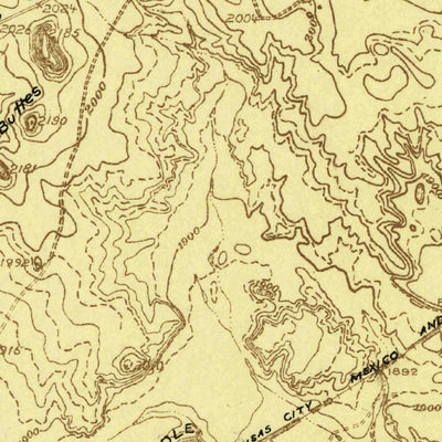 United States Geological Survey Twin Buttes, TX (1924, 48000-Scale) digital map
