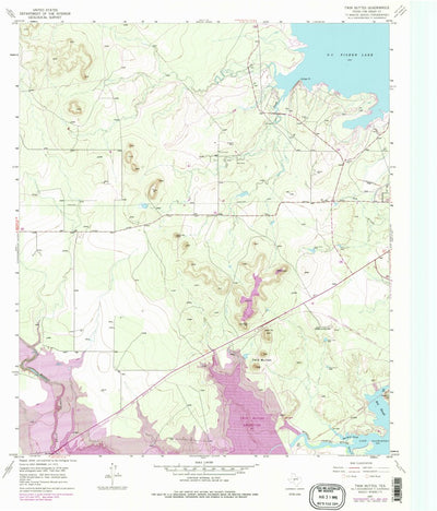 United States Geological Survey Twin Buttes, TX (1957, 24000-Scale) digital map