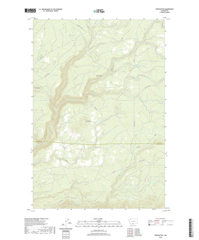 United States Geological Survey Twin Buttes, WA (2020, 24000-Scale) digital map