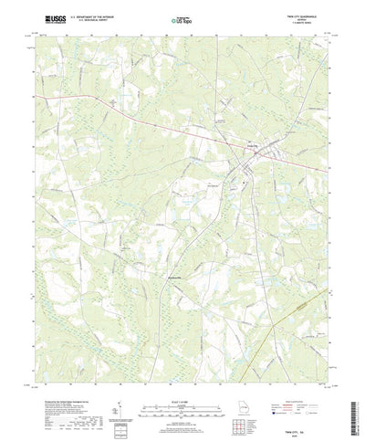 United States Geological Survey Twin City, GA (2020, 24000-Scale) digital map