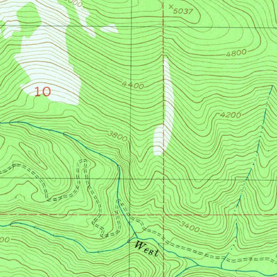 United States Geological Survey Twin Crags, ID (1950, 24000-Scale) digital map